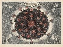 Cross-Section of the Globe Showing the Central Fire the Lateral Fires and the Volcanoes-Athanasius Kircher-Art Print