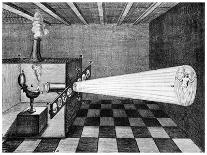 Cross-Section of the Globe Showing the Central Fire the Lateral Fires and the Volcanoes-Athanasius Kircher-Art Print