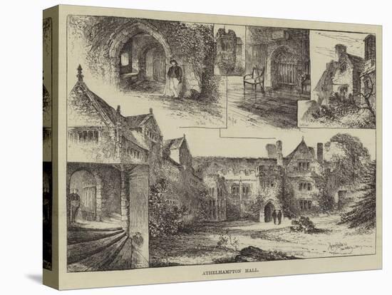 Athelhampton Hall-Herbert Railton-Stretched Canvas