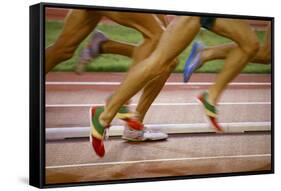 Atheltes Running-Bjorn Svensson-Framed Stretched Canvas