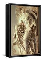 Athena Nike Adjusting Her Sandal, circa 420-420 BC-null-Framed Stretched Canvas