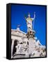 Athena Statue in Front of the Parliament Building, Vienna, Austria-Sylvain Grandadam-Framed Stretched Canvas