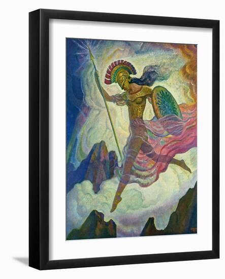 Athene, 1929 (Litho)-Newell Convers Wyeth-Framed Giclee Print