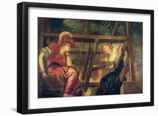 Athene and Arachne-Jacopo Robusti Tintoretto-Framed Giclee Print