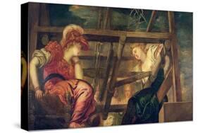 Athene and Arachne-Jacopo Robusti Tintoretto-Stretched Canvas