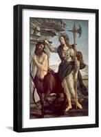 Athene and the Centaur, 1482-1483-Sandro Botticelli-Framed Premium Giclee Print