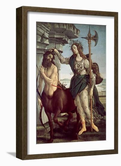 Athene and the Centaur, 1482-1483-Sandro Botticelli-Framed Giclee Print