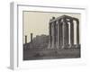 Athènes, le Temple de Jupiter-James Robertson-Framed Giclee Print