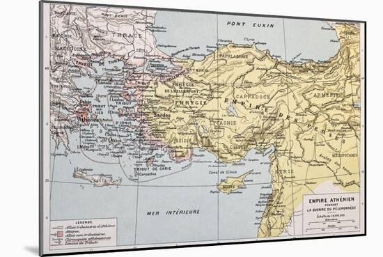 Athenian Empire Old Map-marzolino-Mounted Premium Giclee Print