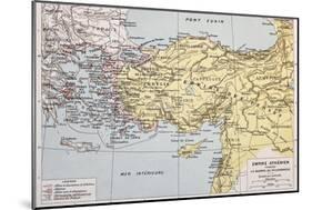 Athenian Empire Old Map-marzolino-Mounted Premium Giclee Print