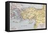 Athenian Empire Old Map-marzolino-Framed Stretched Canvas