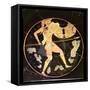 Athenian Red-Figure Kylix Depicting a Greek Warrior, Greek (circa 500 BC)-null-Framed Stretched Canvas