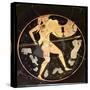 Athenian Red-Figure Kylix Depicting a Greek Warrior, Greek (circa 500 BC)-null-Stretched Canvas