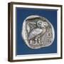 Athenian Tetradrachma Depicting the Owl of Athens-Greek-Framed Giclee Print