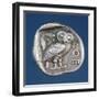 Athenian Tetradrachma Depicting the Owl of Athens-Greek-Framed Giclee Print