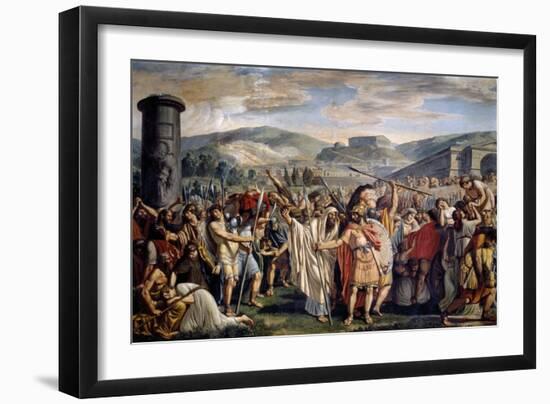 Athenians Abandoning Athens on Word of Themistocles, Athens, 1796-1798-Luigi Ademollo-Framed Giclee Print