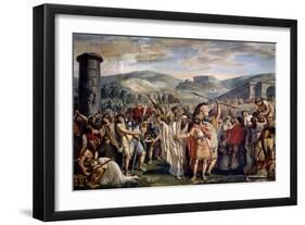 Athenians Abandoning Athens on Word of Themistocles, Athens, 1796-1798-Luigi Ademollo-Framed Giclee Print