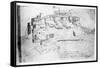 Athens, 1791 (Pen and Ink Drawing)-French-Framed Stretched Canvas