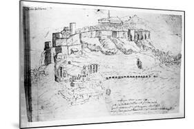 Athens, 1791 (Pen and Ink Drawing)-French-Mounted Giclee Print