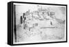 Athens, 1791 (Pen and Ink Drawing)-French-Framed Stretched Canvas