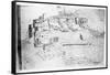 Athens, 1791 (Pen and Ink Drawing)-French-Framed Stretched Canvas