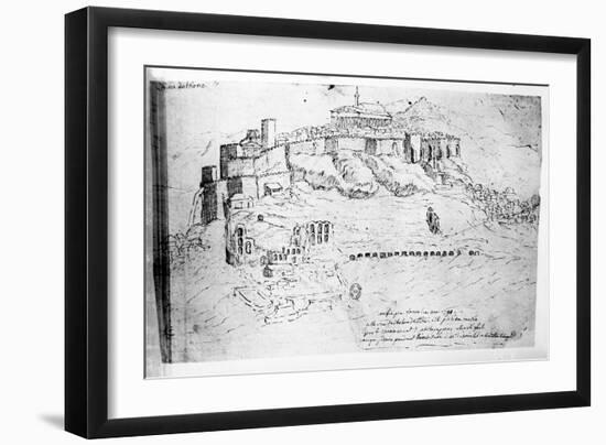 Athens, 1791 (Pen and Ink Drawing)-French-Framed Giclee Print