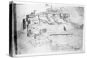 Athens, 1791 (Pen and Ink Drawing)-French-Stretched Canvas