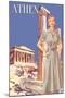 Athens 50's Fashion Tour I-null-Mounted Art Print