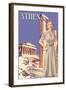 Athens 50's Fashion Tour I-null-Framed Art Print