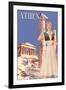 Athens 50's Fashion Tour II-null-Framed Art Print