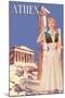 Athens 50's Fashion Tour II-null-Mounted Art Print