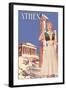 Athens 50's Fashion Tour II-null-Framed Art Print