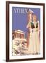 Athens 50's Fashion Tour II-null-Framed Art Print