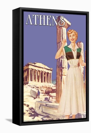 Athens 50's Fashion Tour II-null-Framed Stretched Canvas