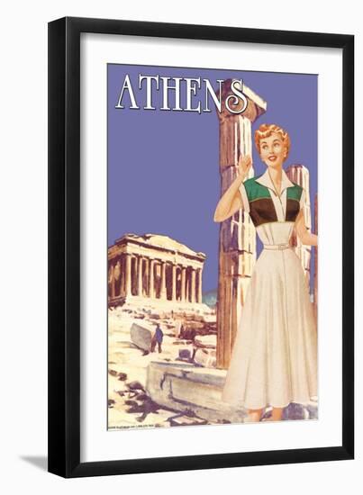 Athens 50's Fashion Tour II-null-Framed Art Print