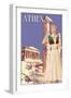 Athens 50's Fashion Tour II-null-Framed Art Print