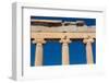 Athens, Attica, Greece. Ionic capitals on columns of the Erechtheion on the Acropolis. The Acrop...-null-Framed Photographic Print