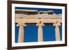 Athens, Attica, Greece. Ionic capitals on columns of the Erechtheion on the Acropolis. The Acrop...-null-Framed Photographic Print