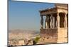 Athens, Attica, Greece. Porch of the Caryatids on the south end of the Erechtheion on the Acropo...-null-Mounted Photographic Print