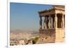 Athens, Attica, Greece. Porch of the Caryatids on the south end of the Erechtheion on the Acropo...-null-Framed Photographic Print