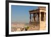 Athens, Attica, Greece. Porch of the Caryatids on the south end of the Erechtheion on the Acropo...-null-Framed Photographic Print