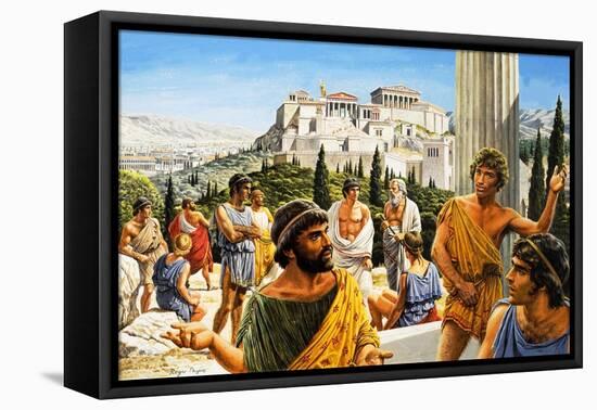 Athens' Crowning Glory, from 'The Golden Age'-Payne-Framed Stretched Canvas