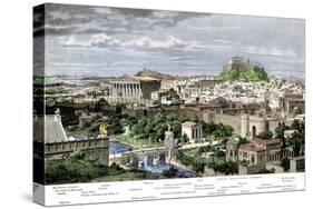 Athens from the East, in the Time of Hadrian-null-Stretched Canvas