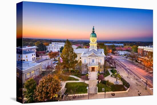 Athens, Georgia, USA Downtown at Sunset.-SeanPavonePhoto-Stretched Canvas