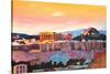 Athens Greece Acropolis At Sunset-Markus Bleichner-Stretched Canvas