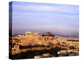 Athens, Greece, View of the City with Acropolis-Bill Bachmann-Stretched Canvas