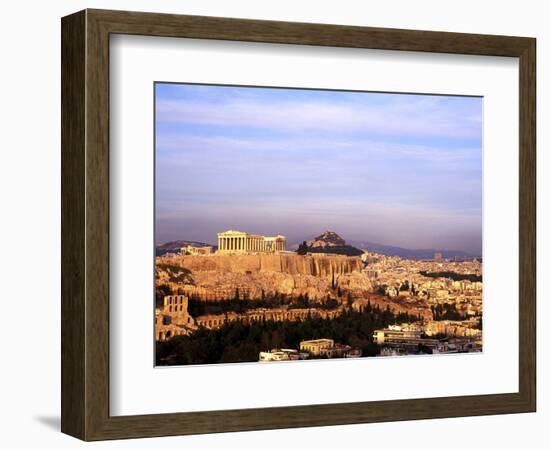 Athens, Greece, View of the City with Acropolis-Bill Bachmann-Framed Photographic Print