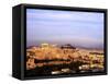 Athens, Greece, View of the City with Acropolis-Bill Bachmann-Framed Stretched Canvas