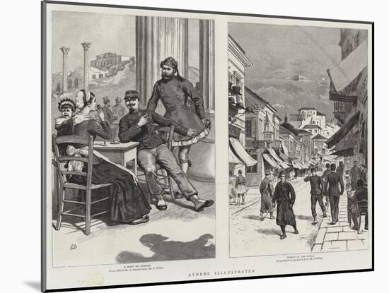 Athens Illustrated-Frank Dadd-Mounted Giclee Print