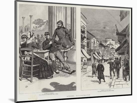 Athens Illustrated-Frank Dadd-Mounted Giclee Print